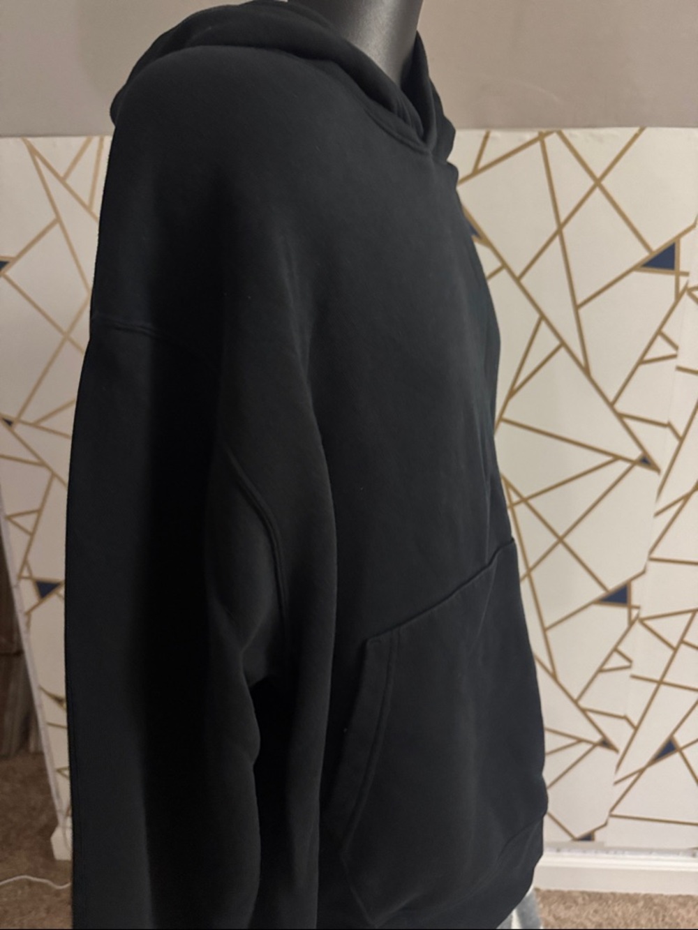 Nike Black Hoodie with White Jumpman Chest Logo - Picture 5 of 9